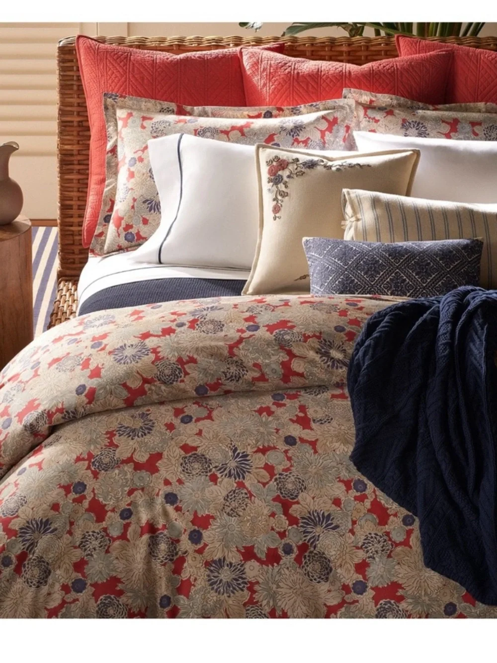 Ralph Lauren Remy Vintage Style Floral Comforter Full Queen New in Bag
